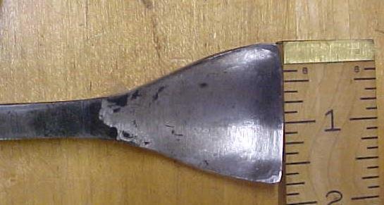 Antique Fish Tail Bent Front Gouge Chisel 1.6 inch