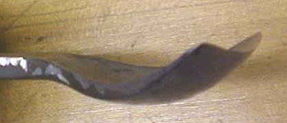 Antique Fish Tail Bent Front Gouge Chisel 1.6 inch