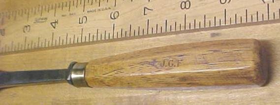 Antique Fish Tail Bent Front Gouge Chisel 1.6 inch