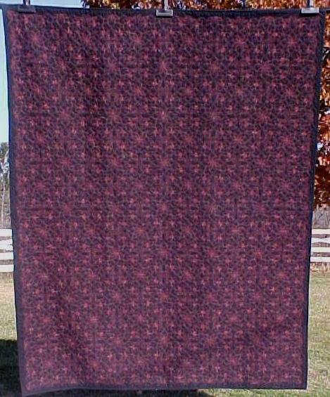 Quilt Wholecloth Twin Size 60 x 75 inch Forget Me Not