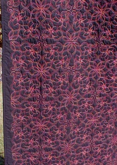 Quilt Wholecloth Twin Size 60 x 75 inch Forget Me Not