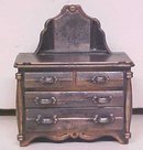 Durham Doll House Dresser 4 Drawer Diecast Metal