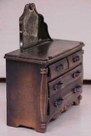 Durham Doll House Dresser 4 Drawer Diecast Metal