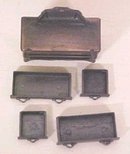Durham Doll House Dresser 4 Drawer Diecast Metal