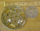 Flower Frog Group of 2 Different Sizes Glass