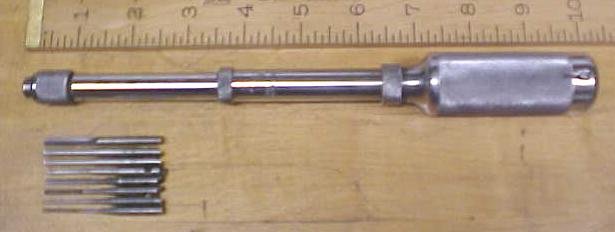 Stanley Yankee No. 41 Push Drill w/8 Bits