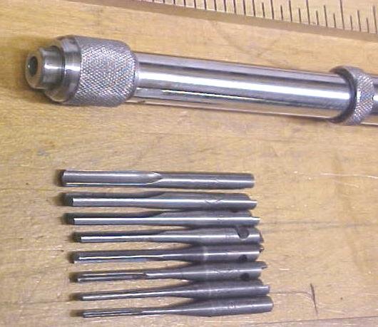 Stanley Yankee No. 41 Push Drill w/8 Bits