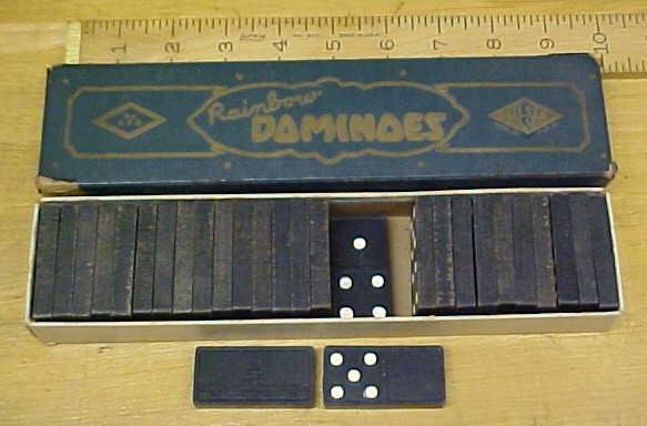 Rainbow Dominoes Vintage w/Original Box