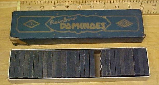 Rainbow Dominoes Vintage w/Original Box