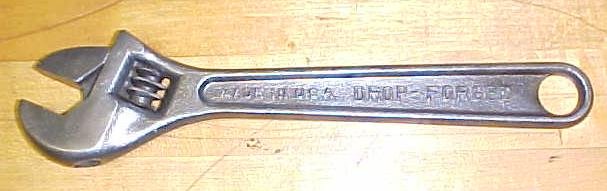 Barcalo Wrench Adjustable 10 inch Rare!
