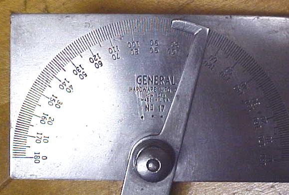 General Hardware Protractor No. 17 Stainless Steel