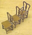 Tootsie Toy Chairs (3) Doll House Diecast