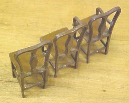 Tootsie Toy Chairs (3) Doll House Diecast
