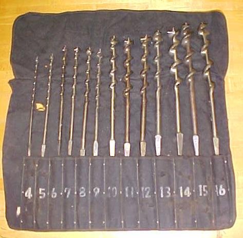 Steelcraft Brace Auger Bit Set & Roll
