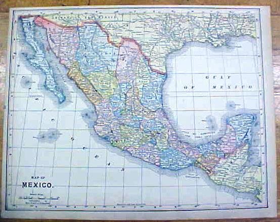 Antique Map Mexico Ontario 1902 Crowell