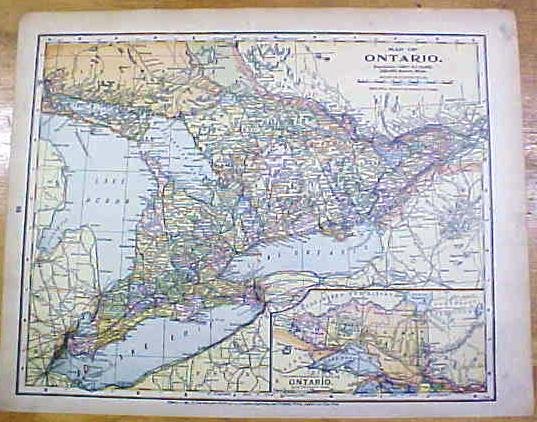 Antique Map Mexico Ontario 1902 Crowell