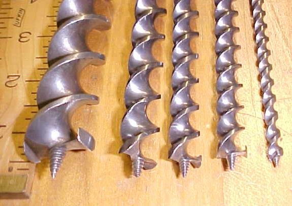 Superior Brace Auger Bit Set Cast Steel