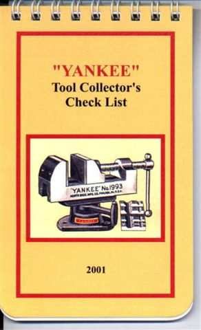Yankee Tool Collector's Check List Notebook