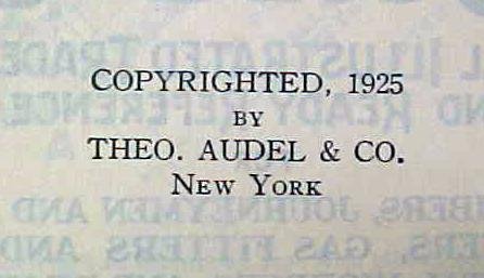 Audels Plumbers & Steam Fitters Guide Set 1925 Rare!