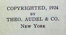 Audels Masons & Builders Guide 4 Vol 1924 1st Ed.