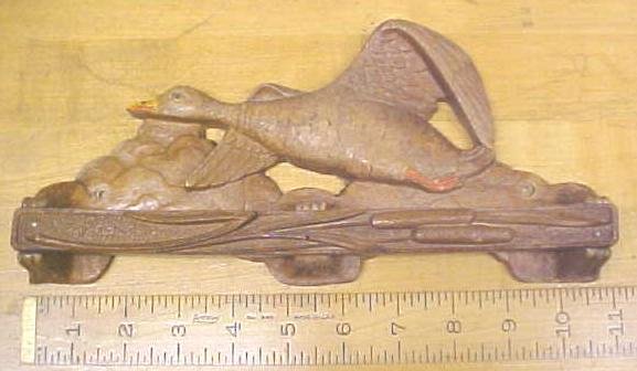 Tie/Belt Rack Syroco Wood Duck in Flight