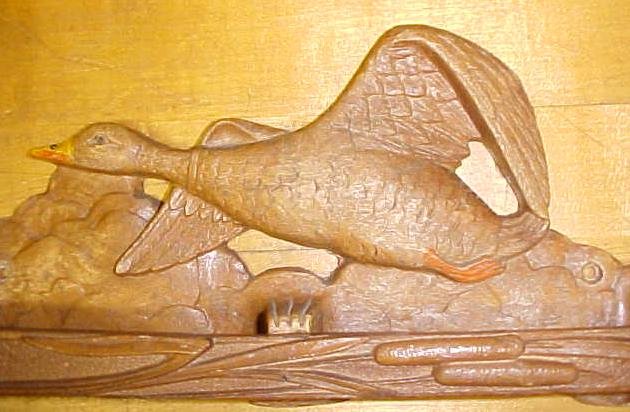 Tie/Belt Rack Syroco Wood Duck in Flight