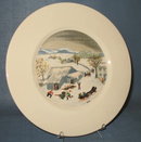 Atlas China Grandma Moses Catching the Thanksgiving Turkey dinner plate