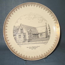 First Italian Presbyterian Church, Chester, Pennsylvania souvenir plate