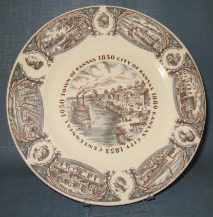 Kansas City Centennial souvenir plate