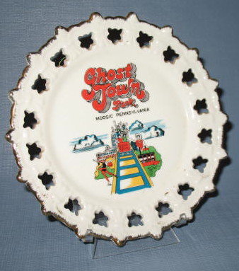 Ghost Town Park, Moosic, Pennsylvania souvenir plate