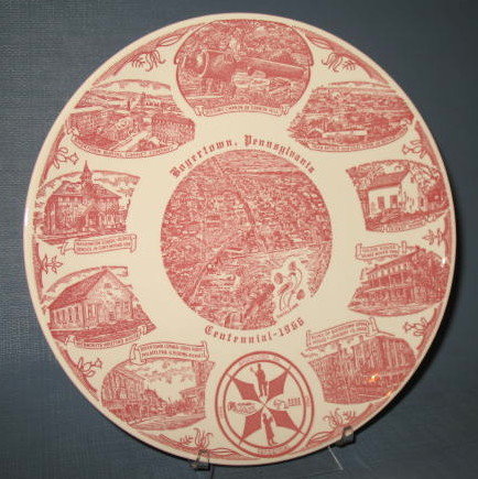 Boyertown, Pennsylvania Centennial plate