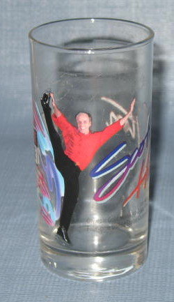 Smucker's Stars on Ice Scott Hamilton glass tumbler