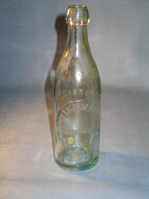 Northampton Brewing and Bottling Co., Northampton PA embossed beverage bottle