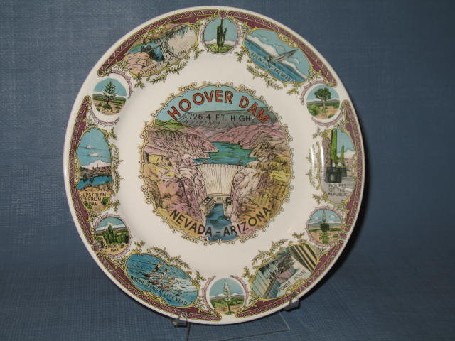 Hoover Dam souvenir plate
