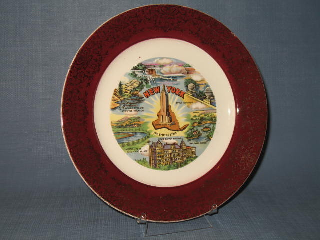 New York state souvenir plate