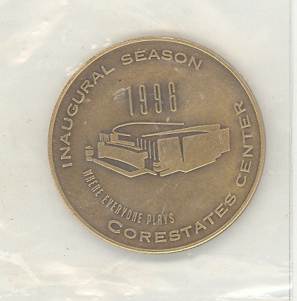 Philadelphia Flyers Inaugural Season Core States Center medallion