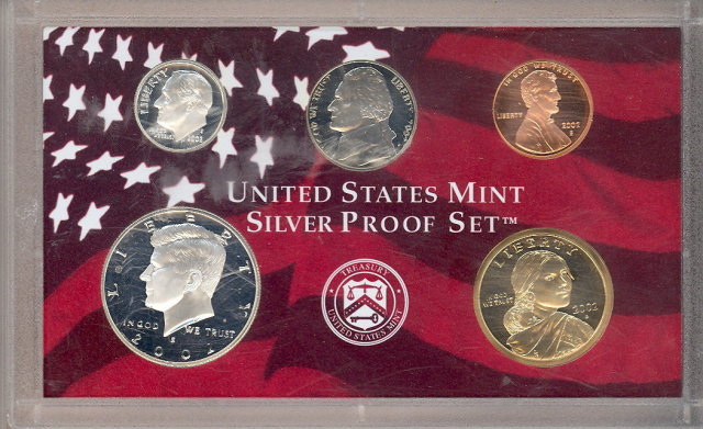 2002 S United States Mint Silver Proof Set