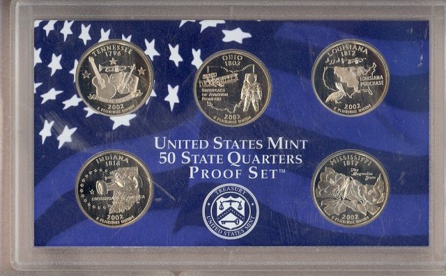 2002 S United States State Quarters Proof Set