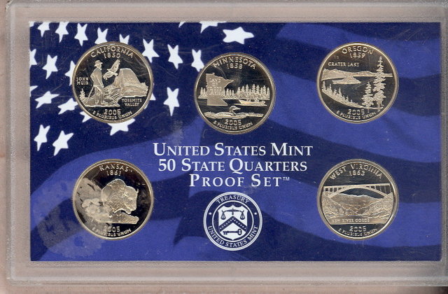 2005 S United States State Quarters Proof Set