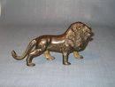 Brass lion figurine