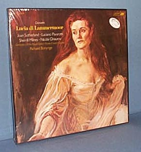 Donizetti's Lucia di Lammermoor, 33 RPM, Pavarotti, Sutherland