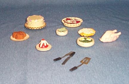 1950s doll house food