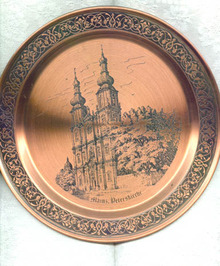 Mainzer Metallkunst Mainz, Peterskirche copper plate