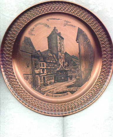Mainzer Metallkunst Mainz, Der Eiserneturm copper plate