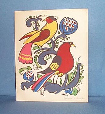 James W. Schucker folk art painting, artist signed