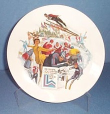 Official 1980 Olympic Winter Games Plate