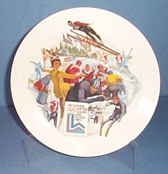 Official 1980 Olympic Winter Games Plate