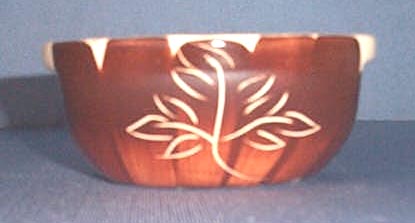 Purinton Brown Intaglio cereal bowl