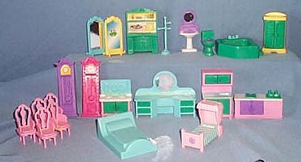 Doll house furniture assortment