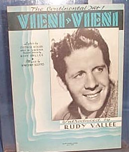 Vieni, Vieni Sheet Music by Rudy Vallee